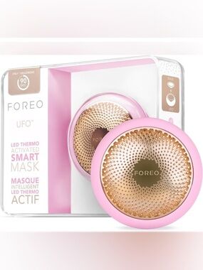 FOREO Pink Facial Smart Beauty Device with Rose Gold Plate